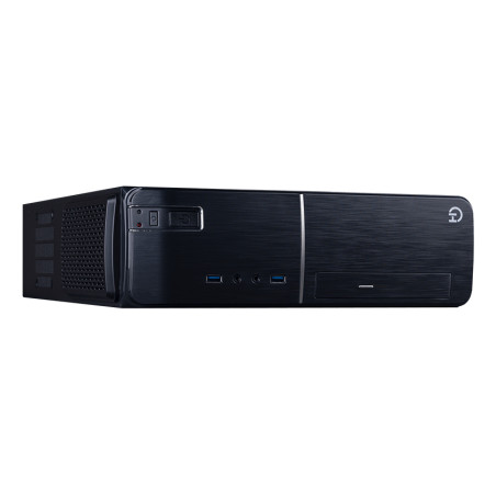 Hiditec CHA010020 SLM20 PRO, Torre, PC, Negro, ITX, micro ATX, Acrilonitrilo butadieno estireno (ABS), SECC, Hogar / Oficina