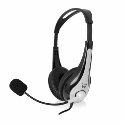 Ewent EW3562 EW3562, Alámbrico, Llamadas/Música, 20 - 20000 Hz, Auriculares, Negro, Plata