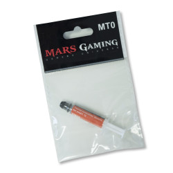 Mars Gaming MT0 MT0 Pasta térmica PC 1g 6W Temperatura 30-280º Máxima Seguridad, 6 W/m·K, Gris, 0,004 ° C/W, 3,25 g/cm³,