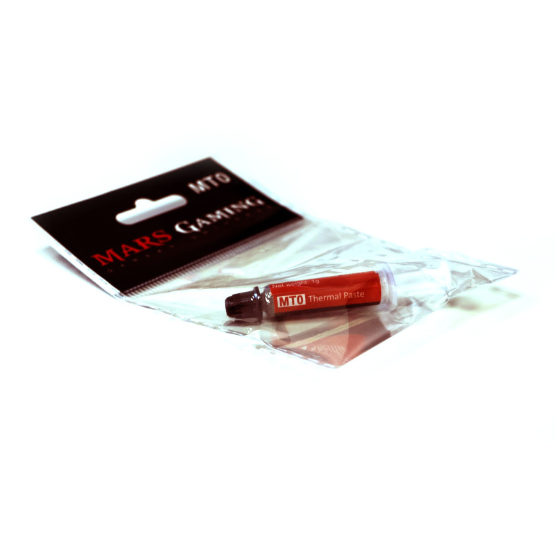 Mars Gaming MT0 MT0 Pasta térmica PC 1g 6W Temperatura 30-280º Máxima Seguridad, 6 W/m·K, Gris, 0,004 ° C/W, 3,25 g/cm³,