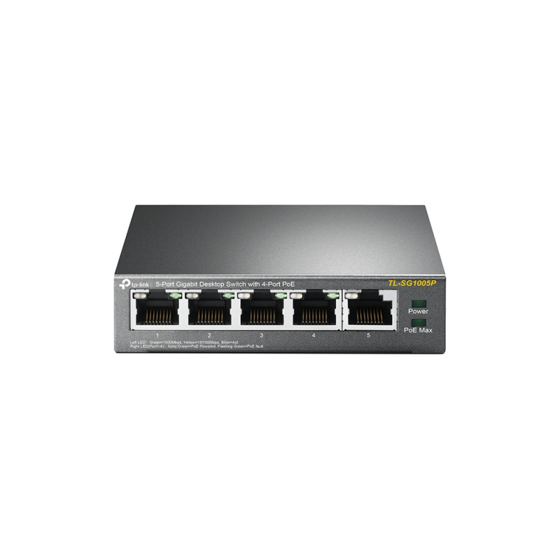 TP-Link TL-SG1005P V1 TL-SG1005P, No administrado, Gigabit Ethernet (10/100/1000), Energía sobre Ethernet (PoE)