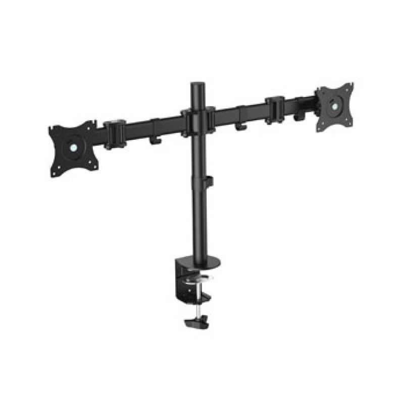 Equip 650115 Soporte articulado de sobremesa para dos monitores de 13"-27, Abrazadera, 16 kg, 33 cm (13"), 68,6 cm (27"), 100 x
