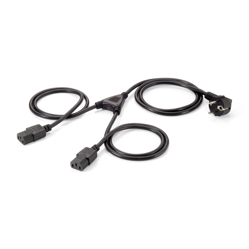 Equip 112220 112220, 1,8 m, CEE 7/7, Acoplador C13 2 x, H05VV-F3G, 250 V, 10 A