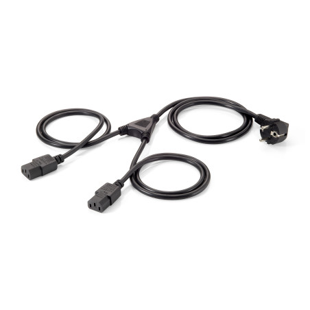 Equip 112220 112220, 1,8 m, CEE 7/7, Acoplador C13 2 x, H05VV-F3G, 250 V, 10 A