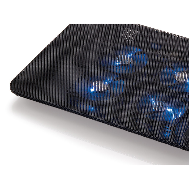 Conceptronic CNBCOOLPADL4F Plataforma de refrigeración de 4 ventiladores para equipos portátiles, 39,6 cm (15.6"), 4