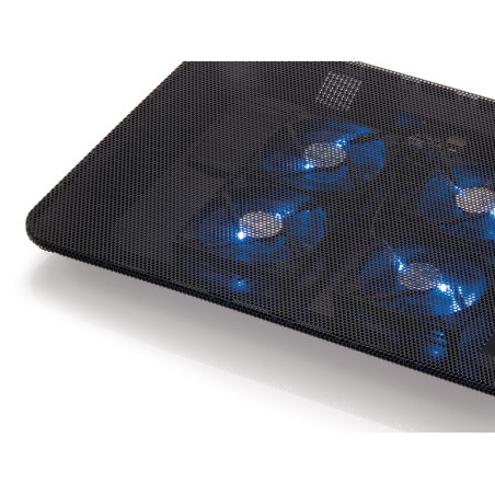 Conceptronic CNBCOOLPADL4F Plataforma de refrigeración de 4 ventiladores para equipos portátiles, 39,6 cm (15.6"), 4