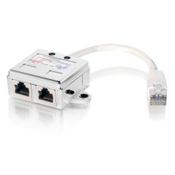 Equip 127603 127603, Cat5e, Metálico, Blanco, 0,15 m, Macho/Hembra, -40 - 80 °C, 58 mm