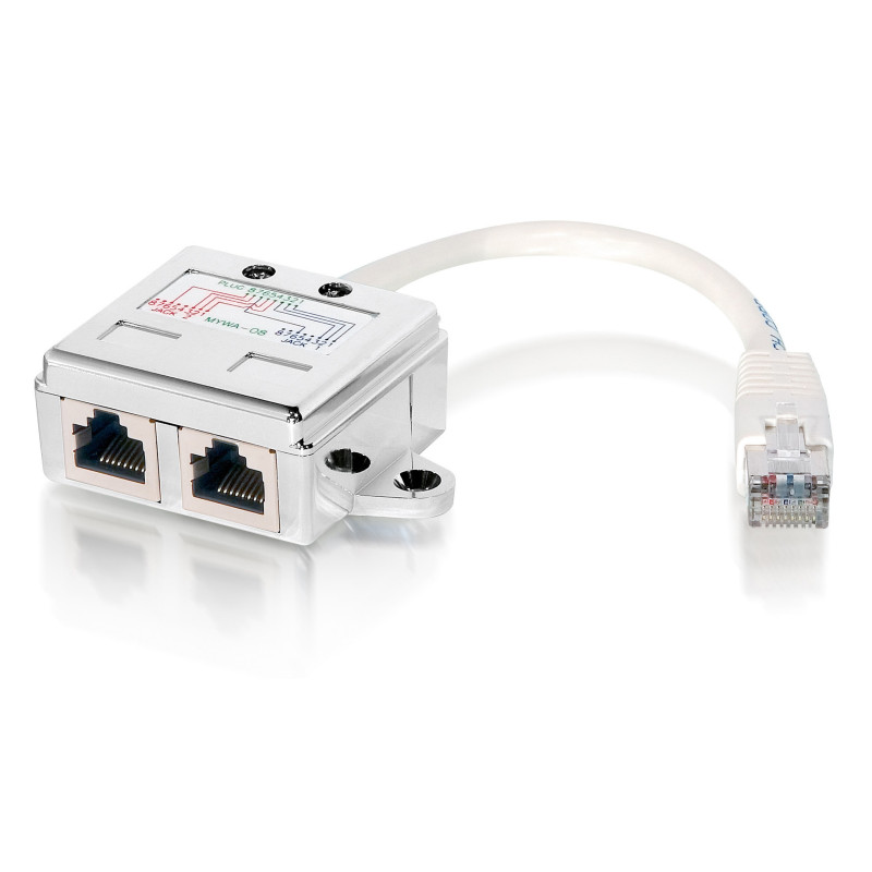 Equip 127603 127603, Cat5e, Metálico, Blanco, 0,15 m, Macho/Hembra, -40 - 80 °C, 58 mm
