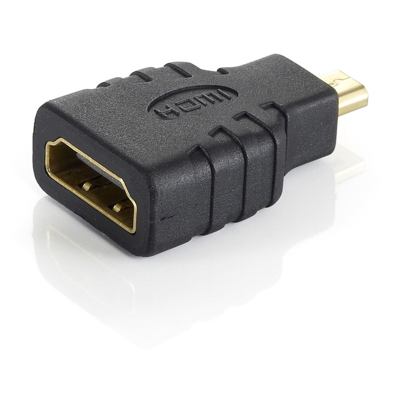Equip 118915 118915, microHDMI, HDMI, Negro