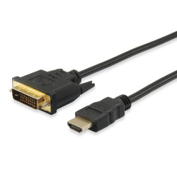 Equip 119323 119323 Cable HDMI a DVI-D, 3,0 m, bidireccional, 3 m, HDMI, DVI-D, Macho, Macho, Oro