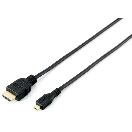 Equip 119308 119308 Cable HDMI 1.4 a Micro HDMI, 2,0 m, 4K/30 Hz, 2 m, HDMI tipo A (Estándar), HDMI tipo D (Micro), 3D, 10,2