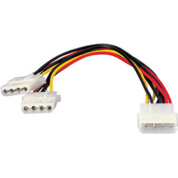 Equip 112030 112030, Molex (4-pin), 2 x Molex (4-pin), 0,2 m, Macho, Hembra, Derecho