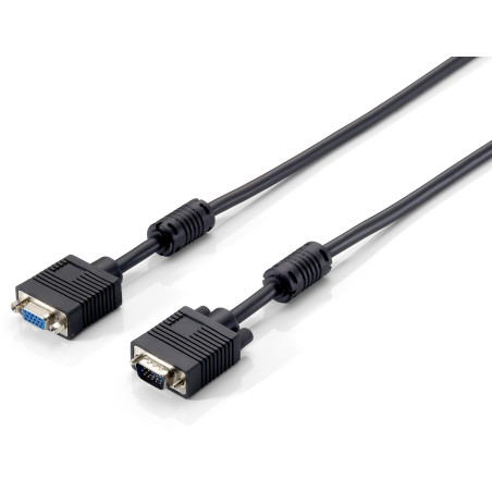 Equip 118807 118807, 1,8 m, VGA (D-Sub), VGA (D-Sub), Macho, Hembra, Negro