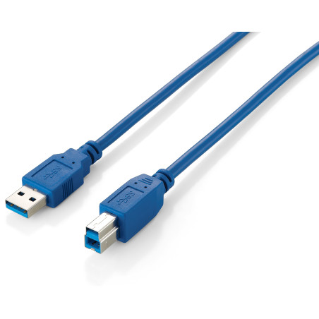 Equip 128292 128292 Cable USB 3.0 Tipo A Macho a Tipo B Macho , 1,8m , Azul, 1,8 m, USB A, USB B, USB 3.2 Gen 1 (3.1 Gen 1),