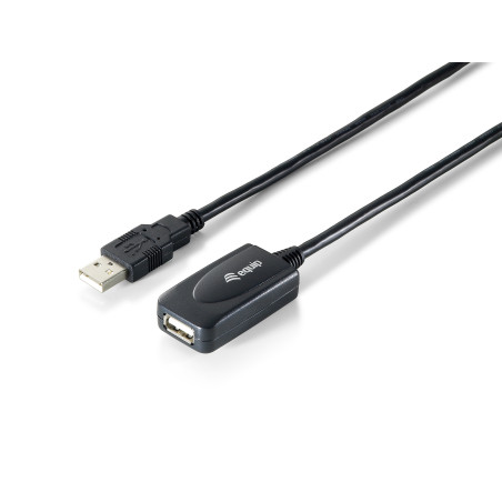 Equip 133336 133336, 5 m, USB A, USB A, USB 2.0, Macho/Hembra, Negro