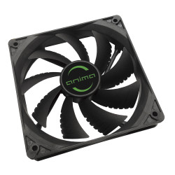 Tacens Anima AF12 AF12, ventilador para PC, 12cm 12v, 14dB, 9 aspas, 1200 RPM, negro, Ventilador, 12 cm, 1200 RPM, Negro