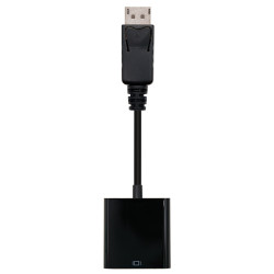 Nanocable 10.16.0602 Conversor DisplayPort a sVGA, DisplayPort/M-sVGA/H, Negro, 15 cm, 0,15 m, DisplayPort, VGA (D-Sub), Macho,