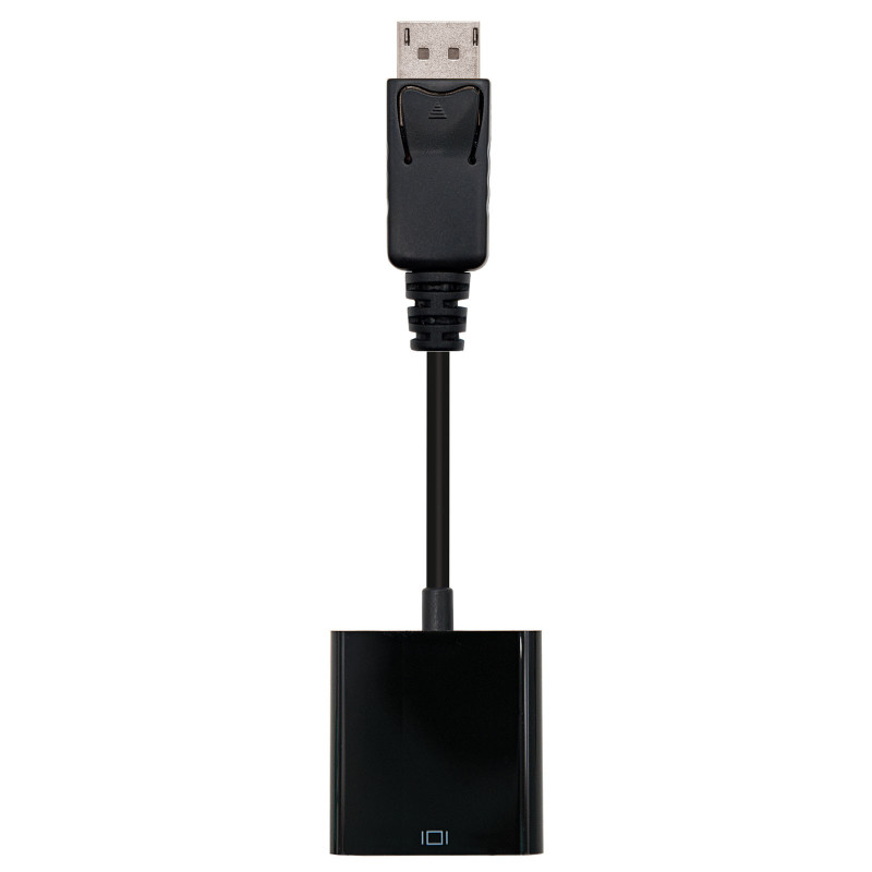 Nanocable 10.16.0602 Conversor DisplayPort a sVGA, DisplayPort/M-sVGA/H, Negro, 15 cm, 0,15 m, DisplayPort, VGA (D-Sub), Macho,