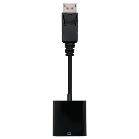 Nanocable 10.16.0602 Conversor DisplayPort a sVGA, DisplayPort/M-sVGA/H, Negro, 15 cm, 0,15 m, DisplayPort, VGA (D-Sub), Macho,