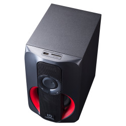Hiditec SPK010000 H400, 2.1 canales, 80 W, FM, 40 W, 4 Ω, 7,62 cm (3") 2