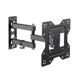 Ewent EW1522 EW1522, 100 x 100 mm, 200 x 200 mm, -10 - 3°, -90 - 90°, Plástico, Acero, Negro