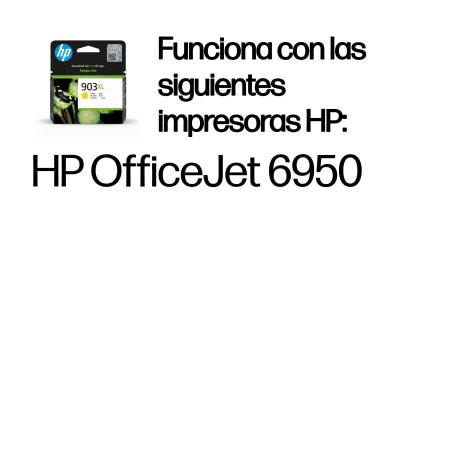 HP T6M11AE Cartucho de tinta Original 903XL amarillo de alto rendimiento, Amarillo, Tinta a base de pigmentos, 8,5 ml, 1