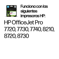 HP F6U17AE Cartucho de tinta Original 953XL de alto rendimiento magenta, Alto, Magenta, Tinta a base de pigmentos, 18,5 ml, 1 2
