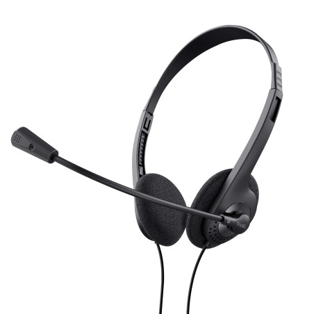 Trust 21665 21665, Alámbrico, Llamadas/Música, 70 - 20000 Hz, 75 g, Auriculares, Negro