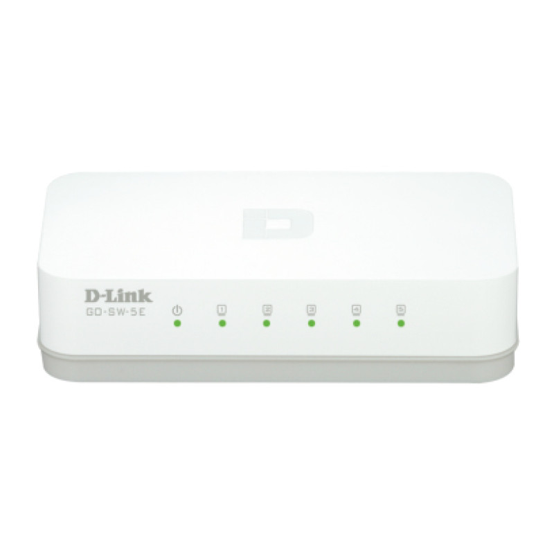 D-Link GO-SW-5E GO-SW-5E, No administrado, Fast Ethernet (10/100), Bidireccional completo (Full duplex)
