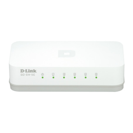 D-Link GO-SW-5E GO-SW-5E, No administrado, Fast Ethernet (10/100), Bidireccional completo (Full duplex)