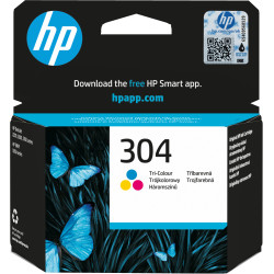 HP N9K05AE Cartucho de tinta Original 304 tricolor, Estándar, Cian, Magenta, Amarillo, Tinta a base de colorante, 2 ml, 1