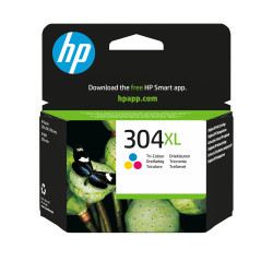 HP N9K07AE Cartucho de tinta Original 304XL tricolor, Alto, Cian, Magenta, Amarillo, Tinta a base de colorante, 7 ml, 1