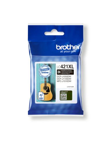 Brother LC-421XLBK cartucho de tinta 1 pieza(s) Original Alto rendimiento (XL) Negro