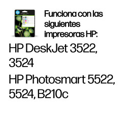 HP N9J73AE Pack de ahorro de 4 cartuchos de tinta original 364 negro/cian/magenta/amarillo, Estándar, Negro, Cian, Magenta, 2