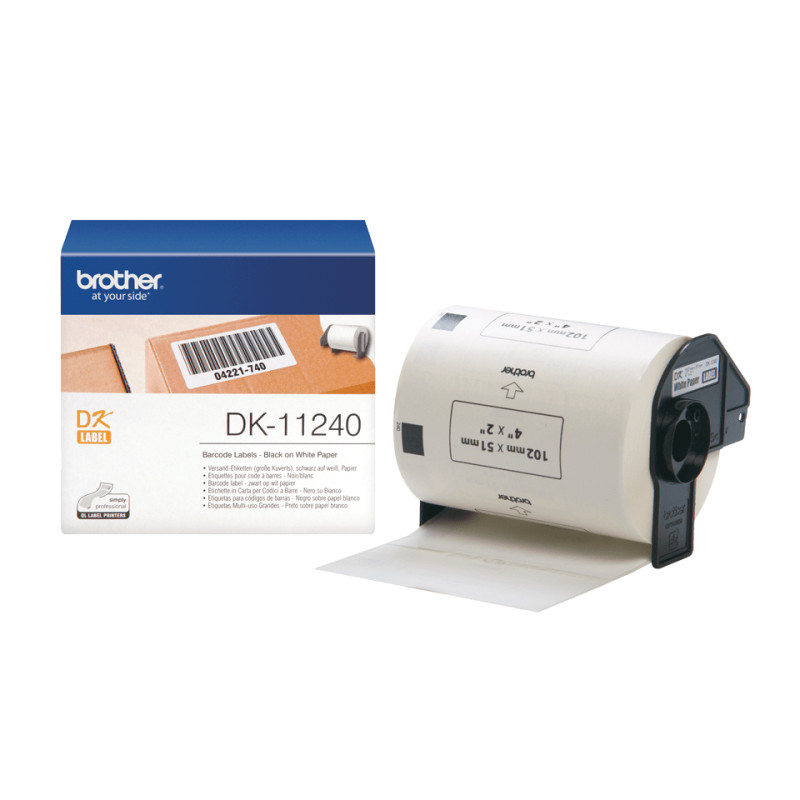 Brother DK-11240 DK-11240, Blanco, DK, 128 x 115 x 112 mm, 37 g, 102 x 51mm, 52 g