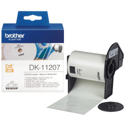 Brother DK-11207 DK-11207, Negro sobre blanco, 100 pieza(s), DK, Azul, Blanco, Térmica directa, China