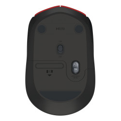 Logitech 910-004641 M171, Ambidextro, Óptico, RF inalámbrico, 1000 DPI, Negro, Rojo 2