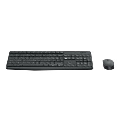 Logitech 920-007919 MK235, Completo (100%), Inalámbrico, RF inalámbrico, QWERTY, Gris, Ratón incluido
