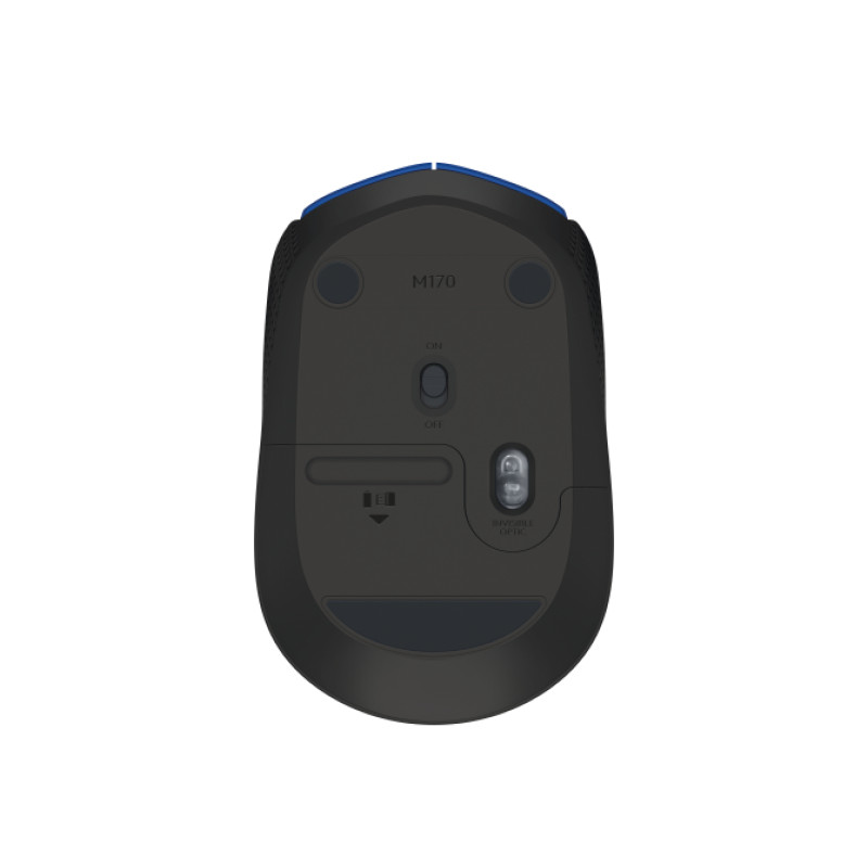 Logitech 910-004424 M171, Ambidextro, Óptico, RF inalámbrico, 1000 DPI, Negro, Gris