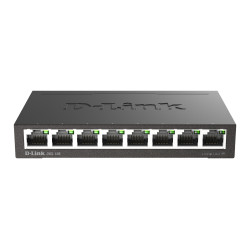 D-Link DGS-108 DGS-108, No administrado, L2, Gigabit Ethernet (10/100/1000), Bidireccional completo (Full duplex), Escritorio