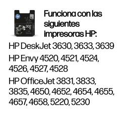 HP F6U68AE Cartucho de tinta original 302XL de alta capacidad negro, Alto, Negro, Tinta a base de pigmentos, 1 pieza(s), 430 2