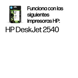 HP N9J72AE Pack de ahorro de 2 cartuchos de tinta original 301 negro/Tri-color, Rendimiento estándar, Negro, Cian, Magenta, 2
