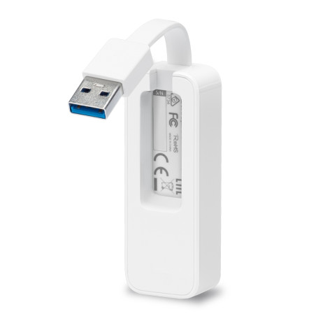 TP-Link UE300 UE300, Alámbrico, USB, Ethernet, 1000 Mbit/s, Blanco