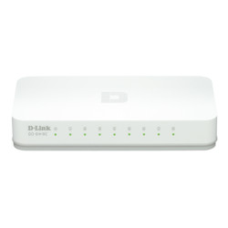 D-Link GO-SW-8E GO-SW-8E, No administrado, Fast Ethernet (10/100), Bidireccional completo (Full duplex)