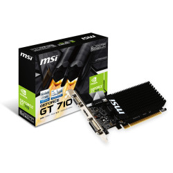 MSI 912-V809-2016 912-V809-2016, GeForce GT 710, 2 GB, GDDR3, 64 bit, 4096 x 2160 Pixeles, PCI Express 2.0