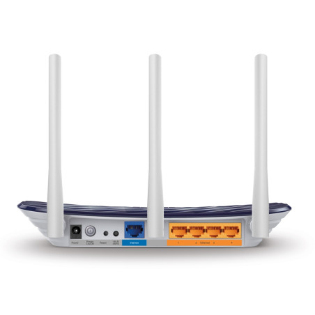TP-Link ARCHER C20 AC750, Wi-Fi 5 (802.11ac), Doble banda (2,4 GHz / 5 GHz), Ethernet, Negro, Blanco, Router de sobremesa