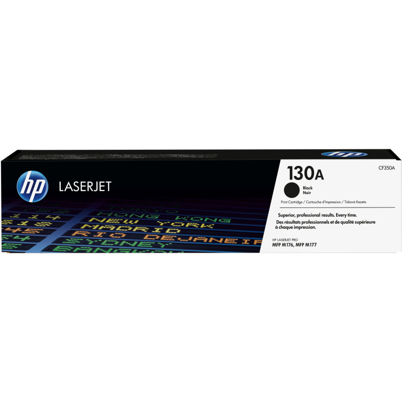 HP CF350A Cartucho de tóner original LaserJet 130A negro, 1300 páginas, Negro, 1 pieza(s)