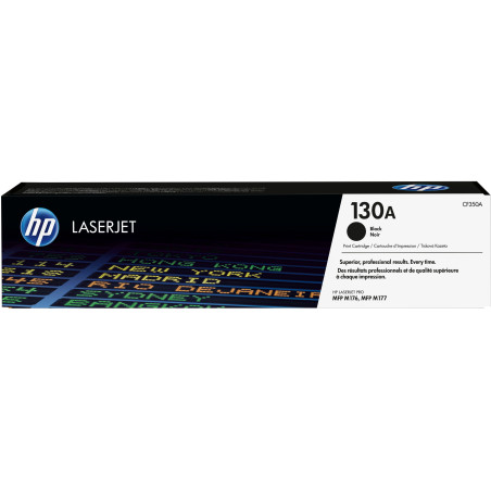 HP CF350A Cartucho de tóner original LaserJet 130A negro, 1300 páginas, Negro, 1 pieza(s)