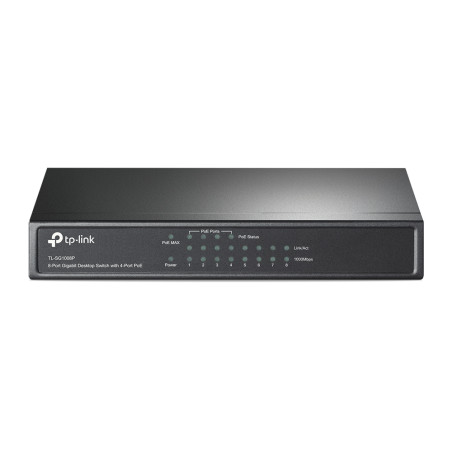 TP-Link TL-SG1008P TL-SG1008P, No administrado, Gigabit Ethernet (10/100/1000), Bidireccional completo (Full duplex), Energía