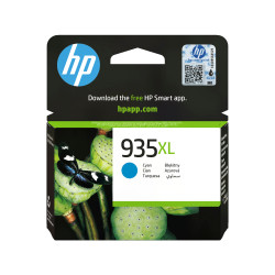 HP C2P24AE Cartucho de tinta original 935XL de alta capacidad cian, Alto, Cian, Tinta a base de pigmentos, 9,5 ml, 1 pieza(s),
